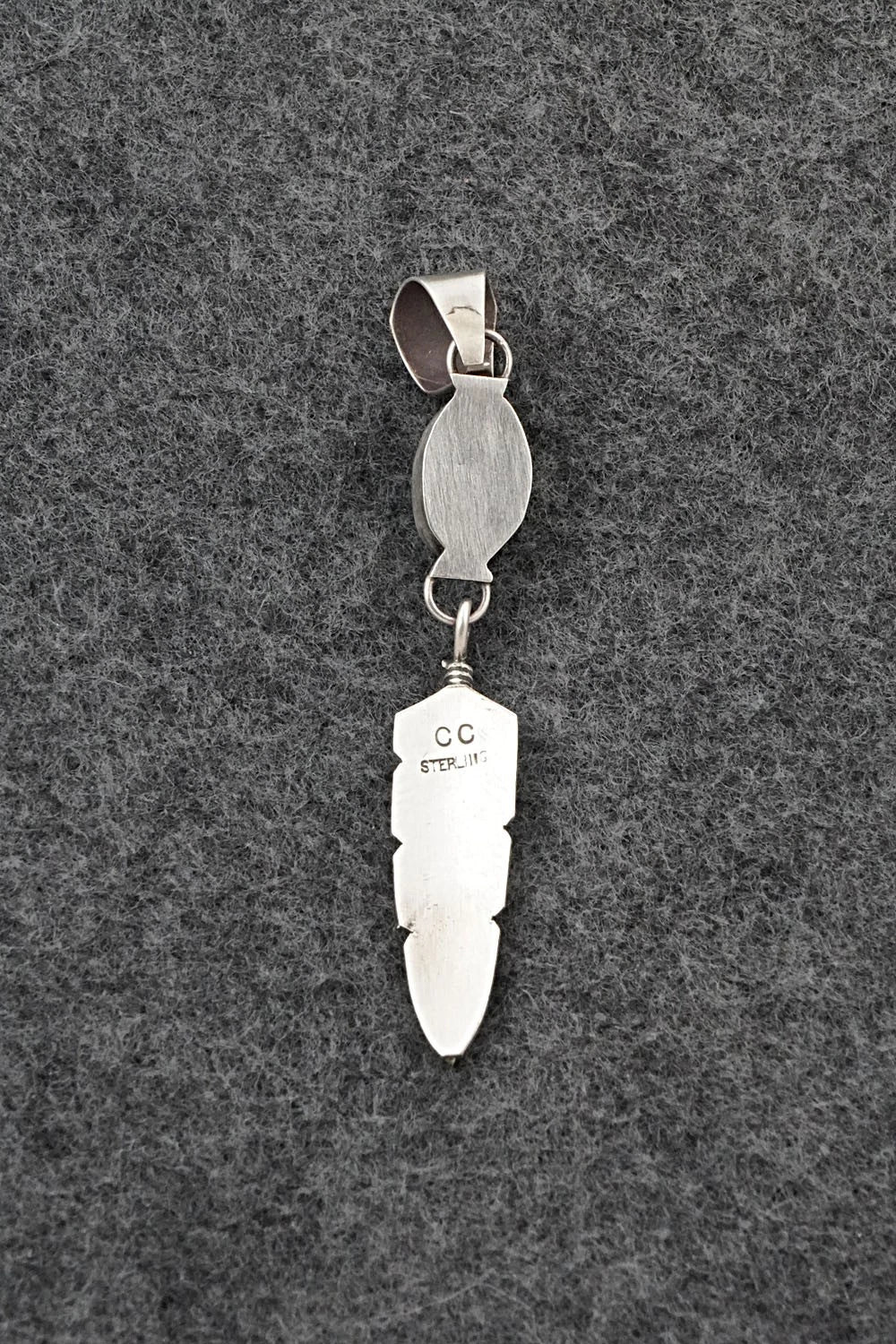 Turquoise & Sterling Silver Pendant - Chris Charley