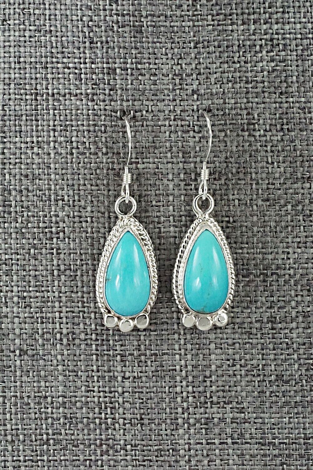 Turquoise and Sterling Silver Earrings - Sharon McCarthy