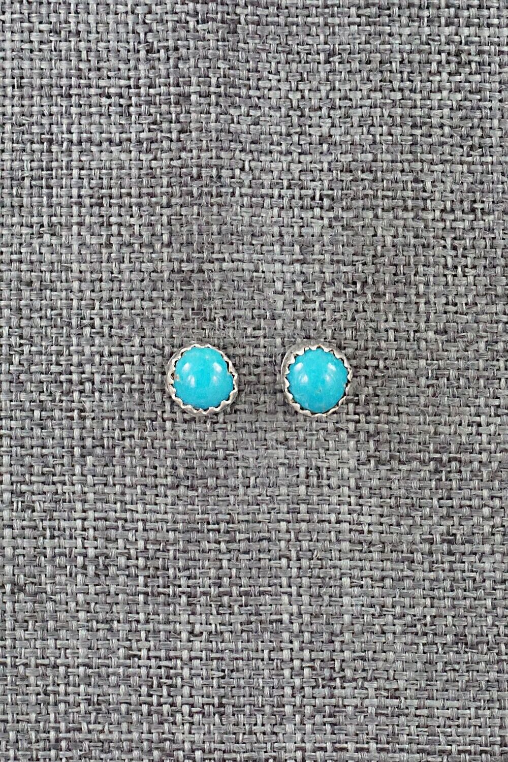Turquoise & Sterling Silver Earrings - Dorothy Yazzie