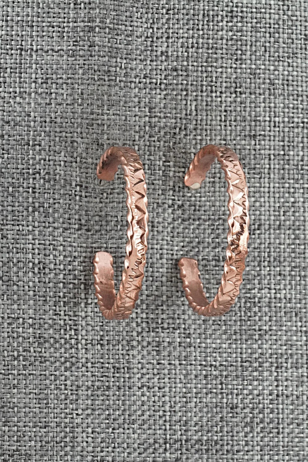 Copper Hoop Earrings - Elaine Tahe