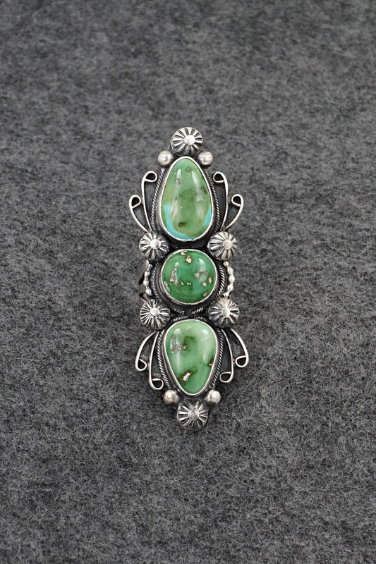 Turquoise & Sterling Silver Ring - Kathleen Livingston - Size 7