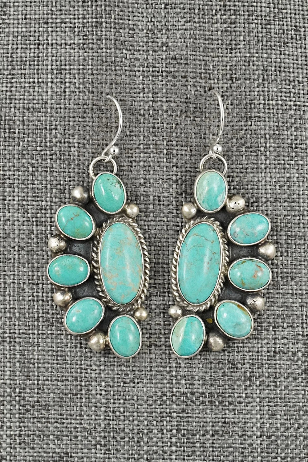 Turquoise & Sterling Silver Earrings - Kathleen Livingston