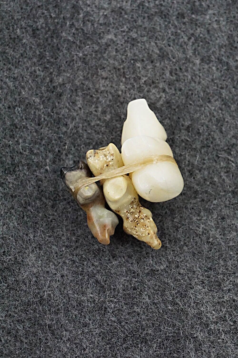 Bear and Cubs Zuni Fetish Carving - Jeff Eriacho