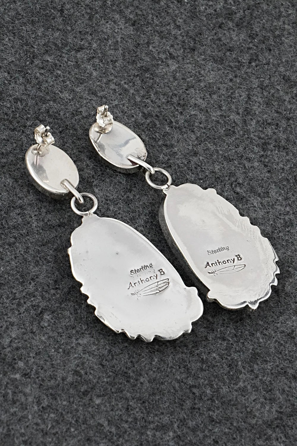 Turquoise & Sterling Silver Earrings - Anthony Brown