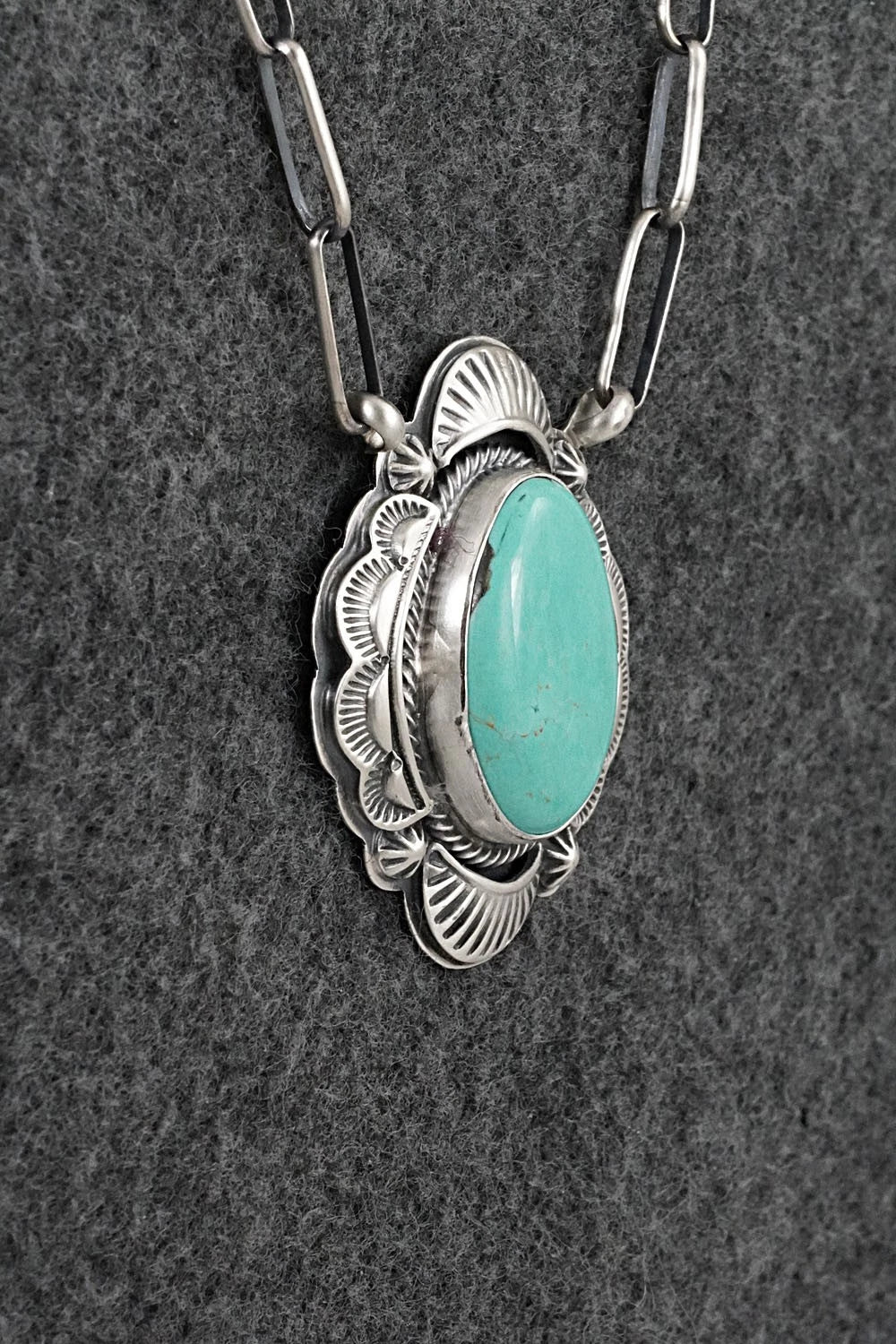 Turquoise & Sterling Silver Necklace - Randy Boyd