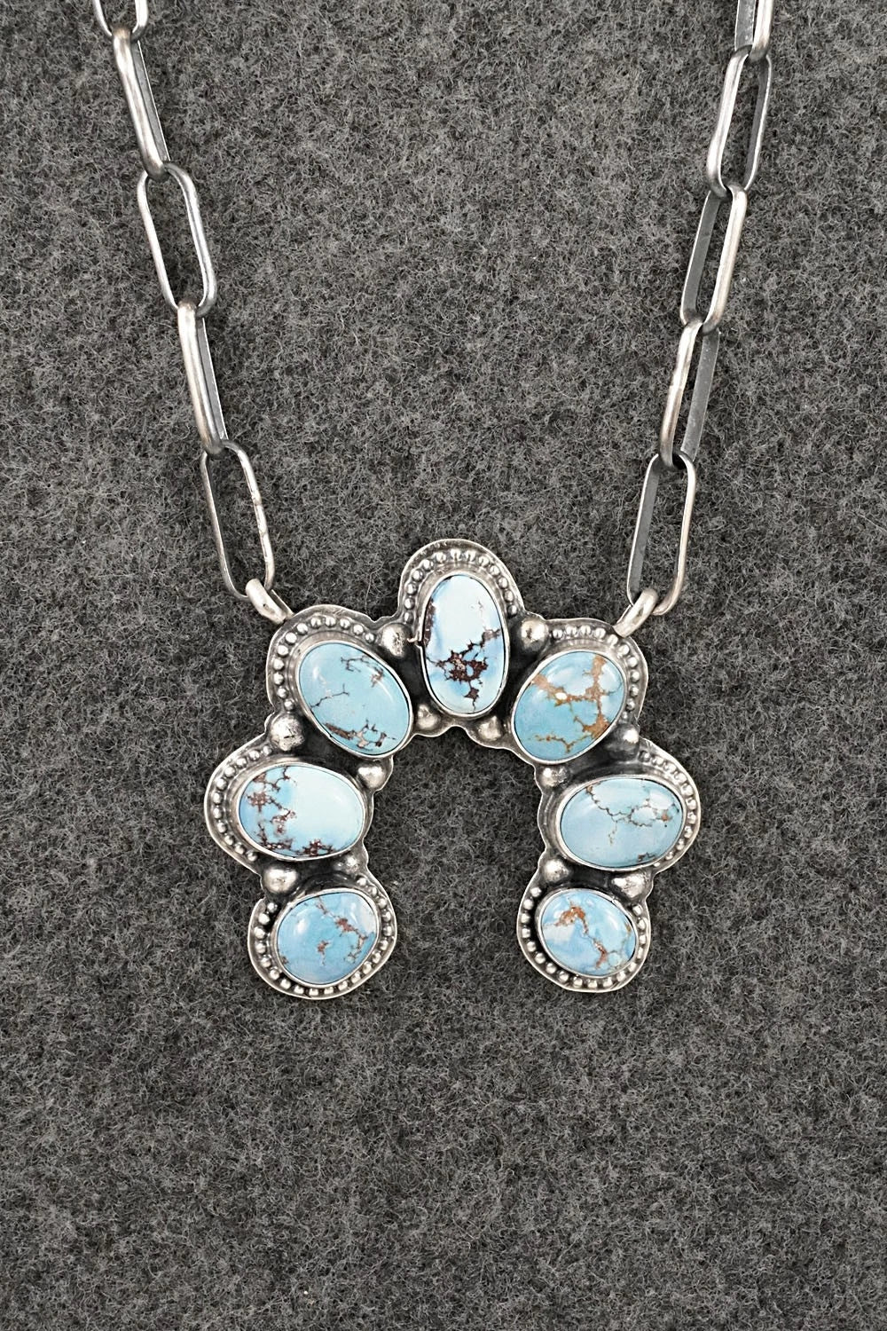 Turquoise & Sterling Silver Necklace - Darrin Livingston