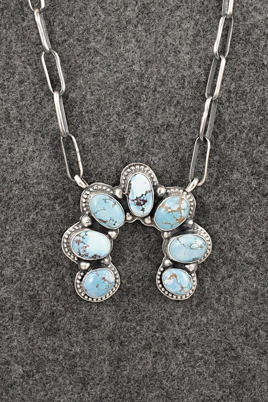 Turquoise & Sterling Silver Necklace - Darrin Livingston