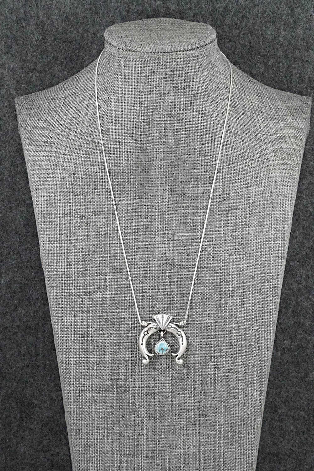 Turquoise & Sterling Silver Necklace - Gary Shorty