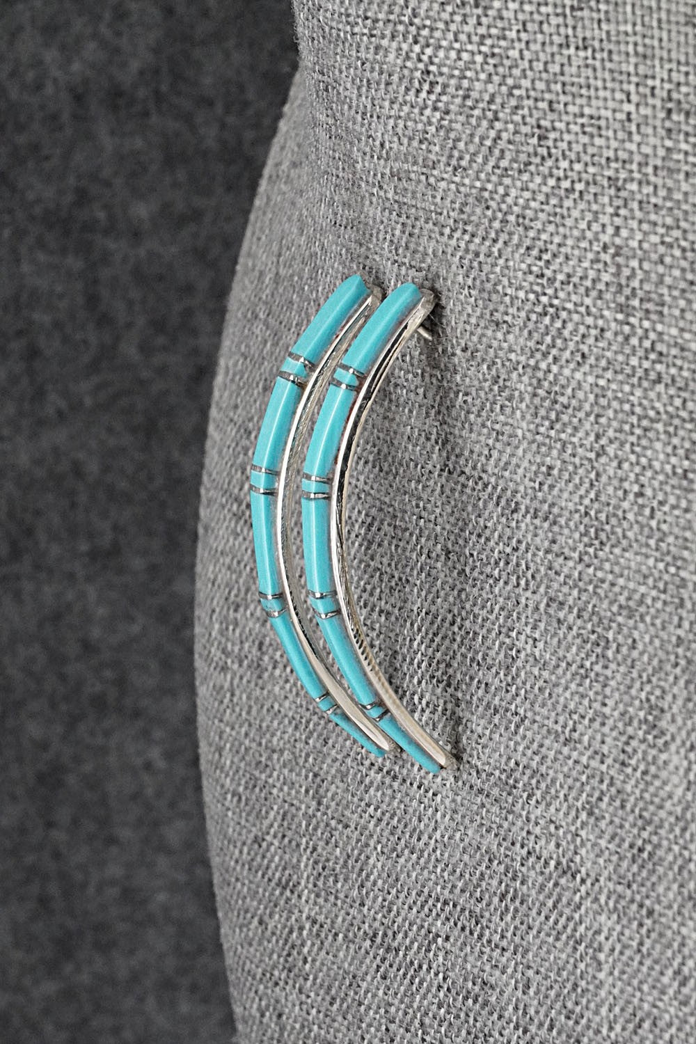 Turquoise & Sterling Silver Earrings - Terrance Panteah