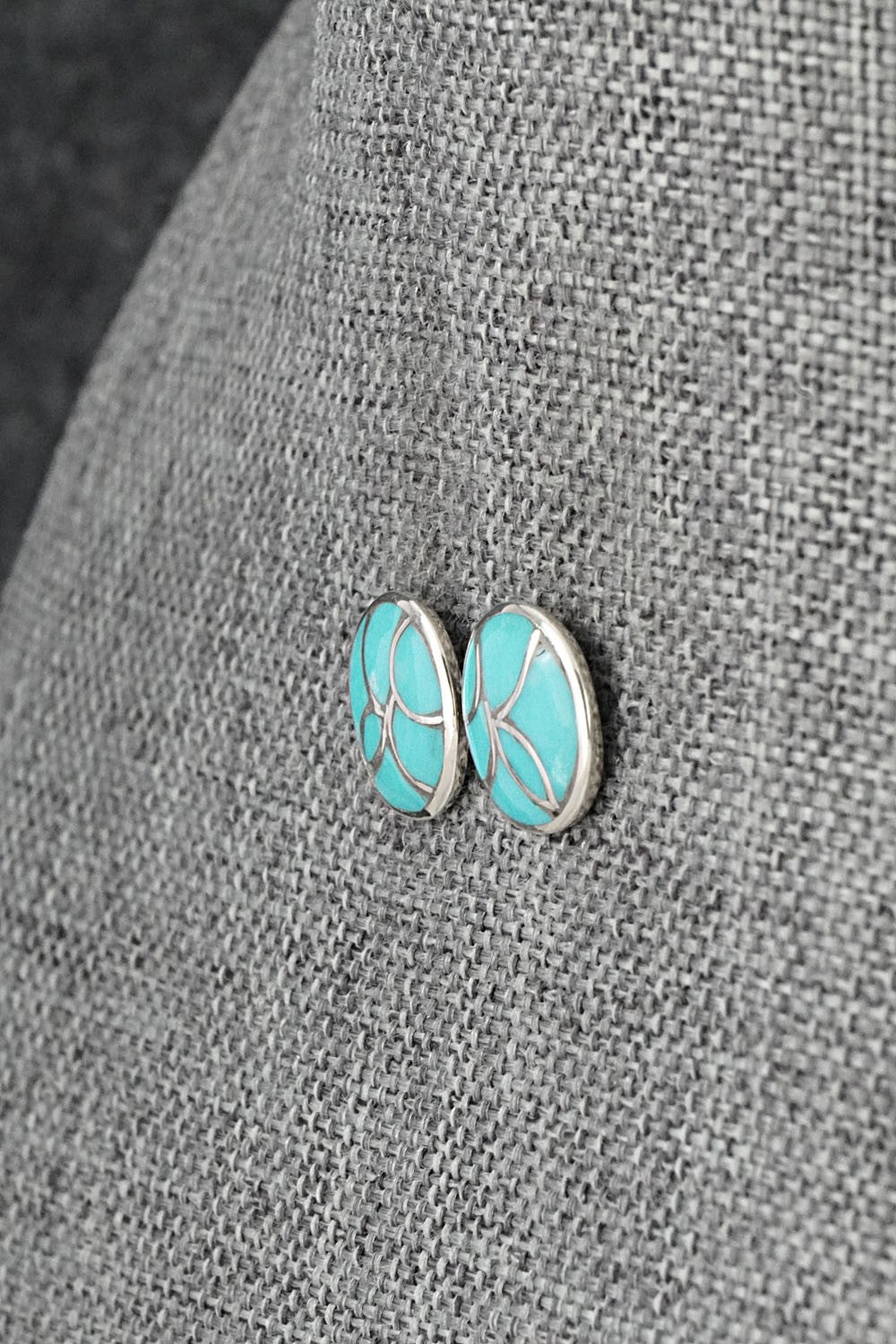 Turquoise & Sterling Silver Earrings - Orena Leekya