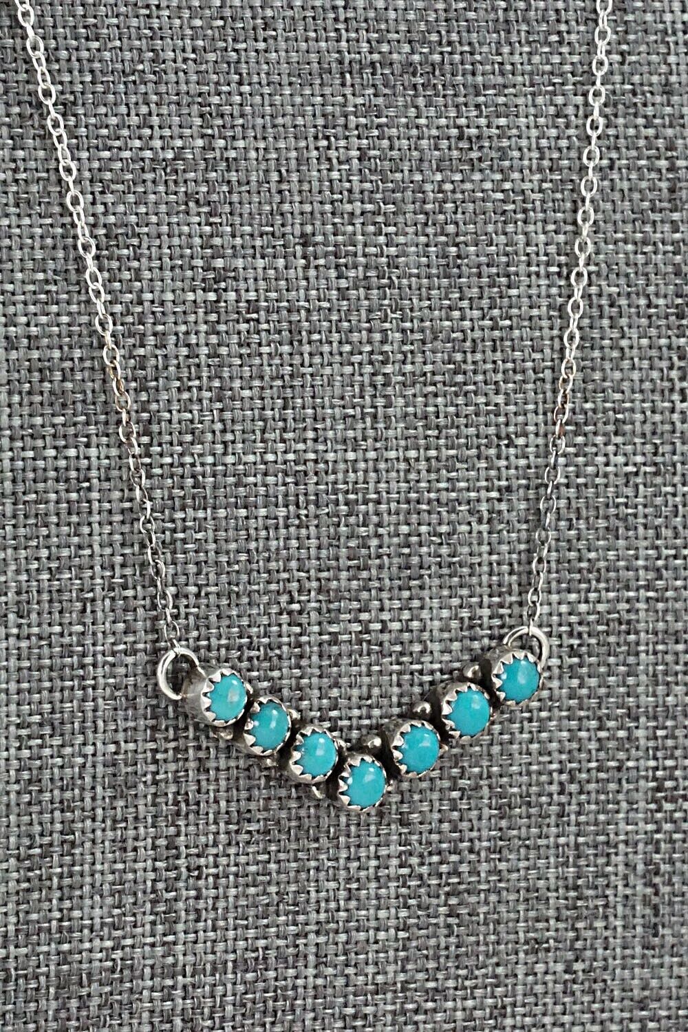 Turquoise & Sterling Silver Necklace - Renell Chaco