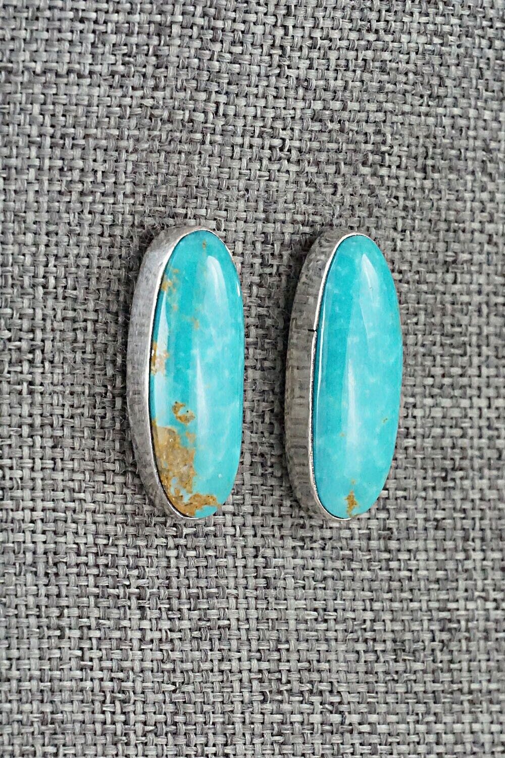 Turquoise & Sterling Silver Earrings - Marco Begaye