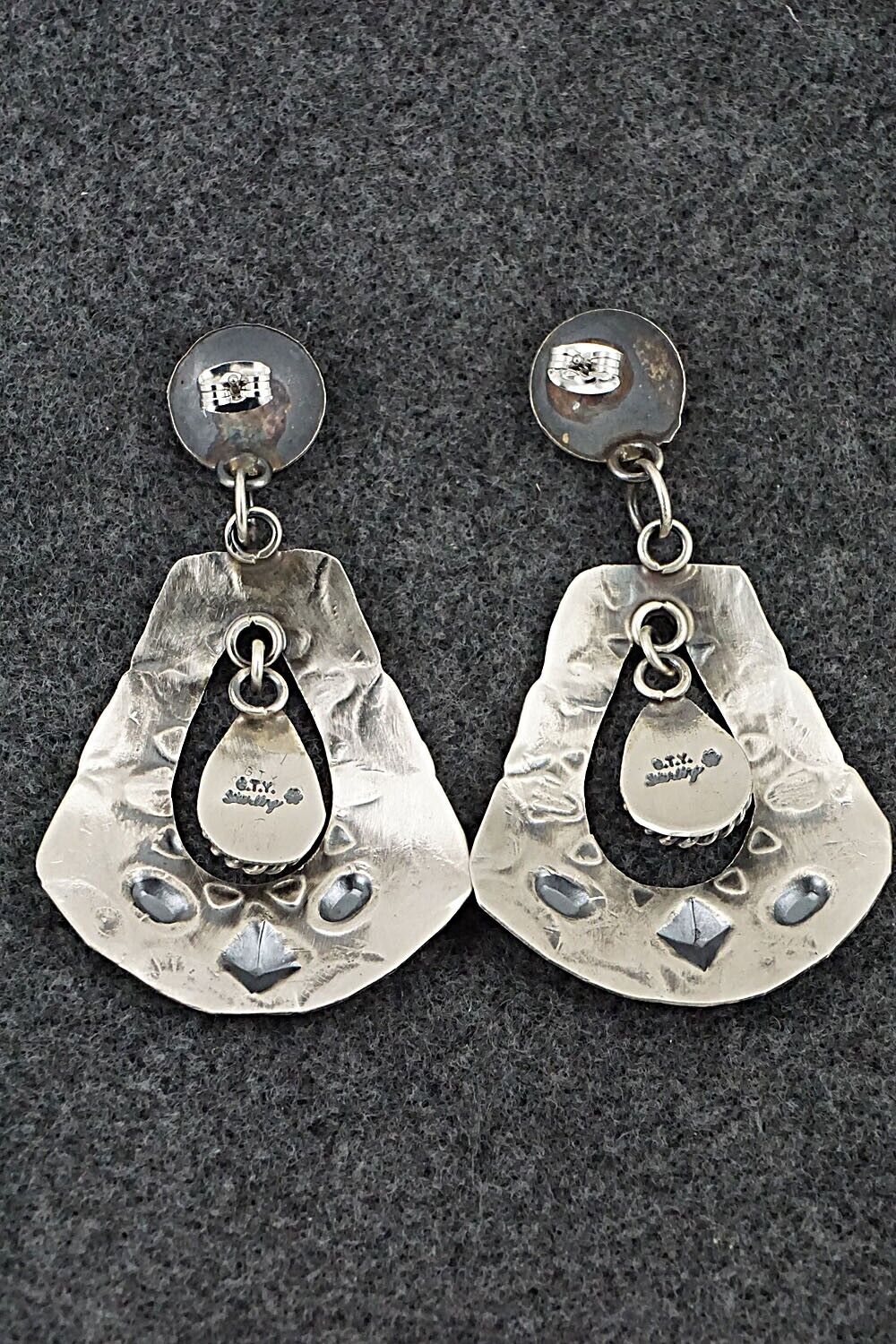 Turquoise & Sterling Silver Earrings - Gabrielle Yazzie