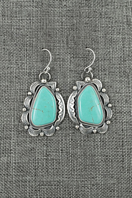 Turquoise & Sterling Silver Earrings - Jackson Hoskie