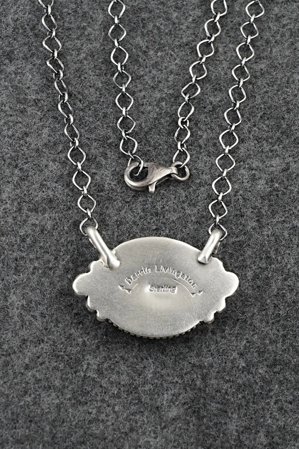 Turquoise & Sterling Silver Necklace - Darrin Livingston