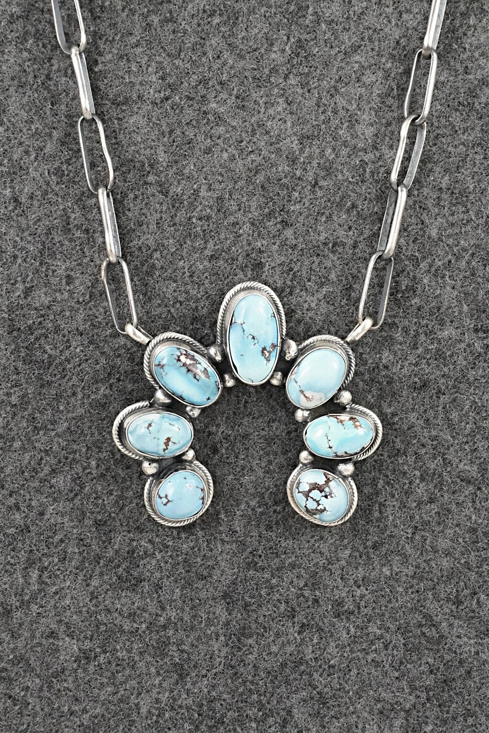 Turquoise & Sterling Silver Necklace - Darrin Livingston