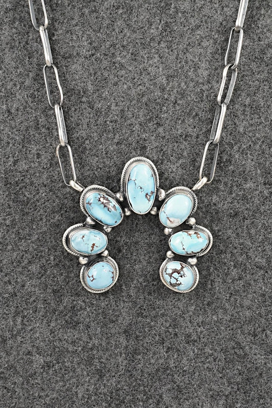 Turquoise & Sterling Silver Necklace - Darrin Livingston