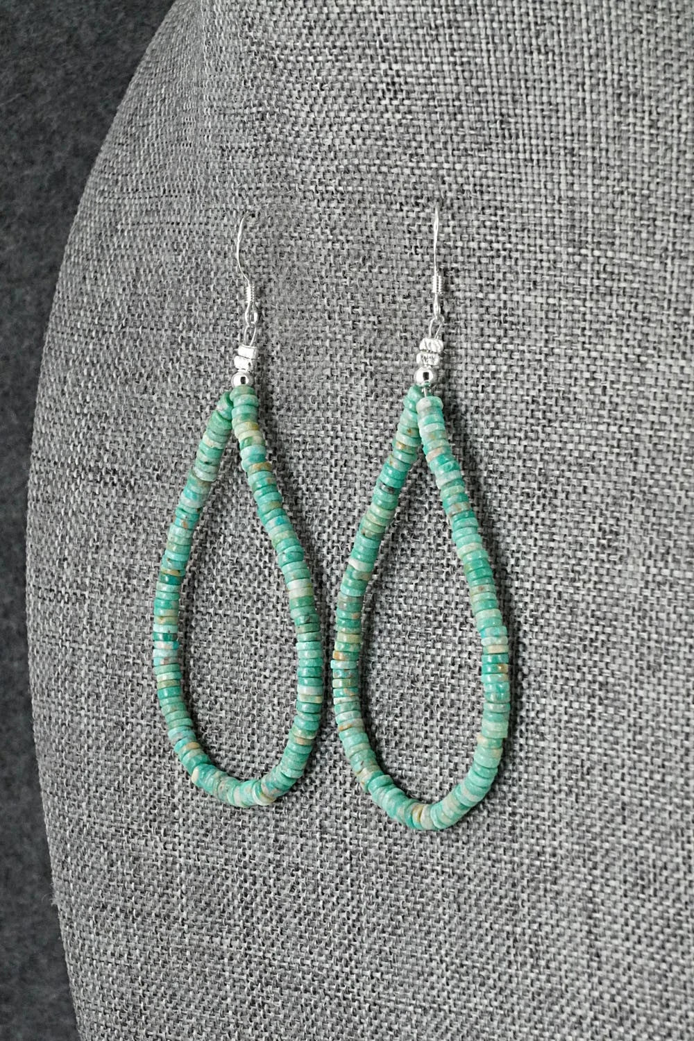 Turquoise & Sterling Silver Earrings - Doreen Jake