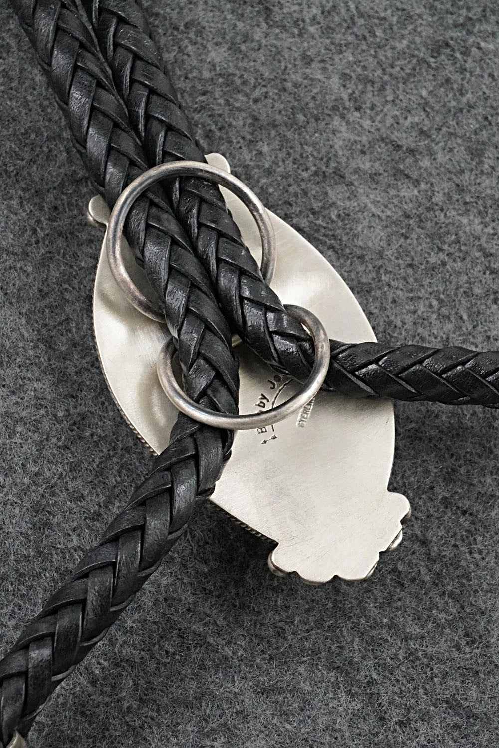 Turquoise & Sterling Silver Bolo Tie - Bobby Johnson