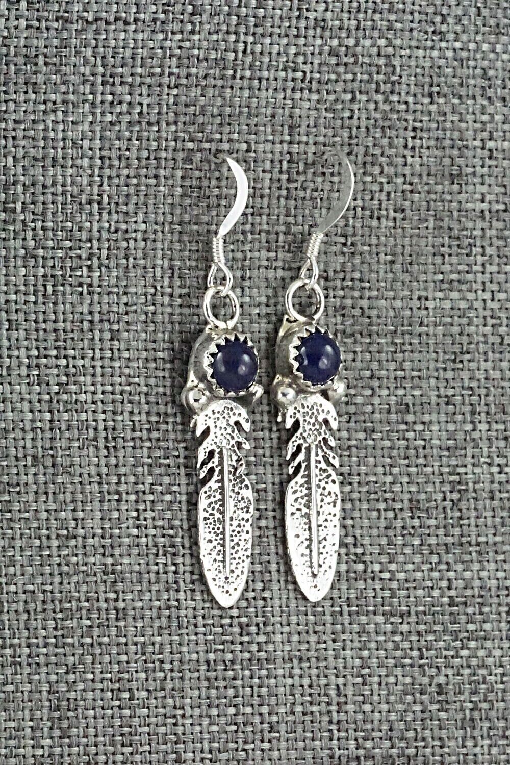 Lapis & Sterling Silver Earrings - Louise Yazzie