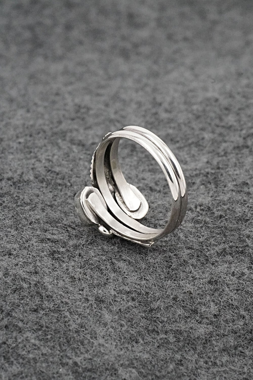 Opalite & Sterling Silver Ring - Harry B. Yazzie - Size 7.75