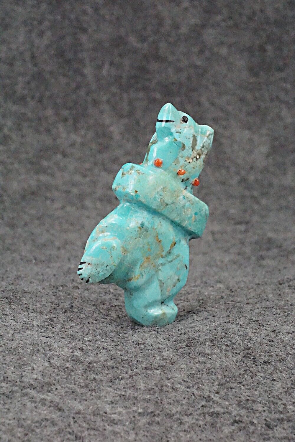 Dancing Bear Zuni Fetish Carving - Claudia Peina