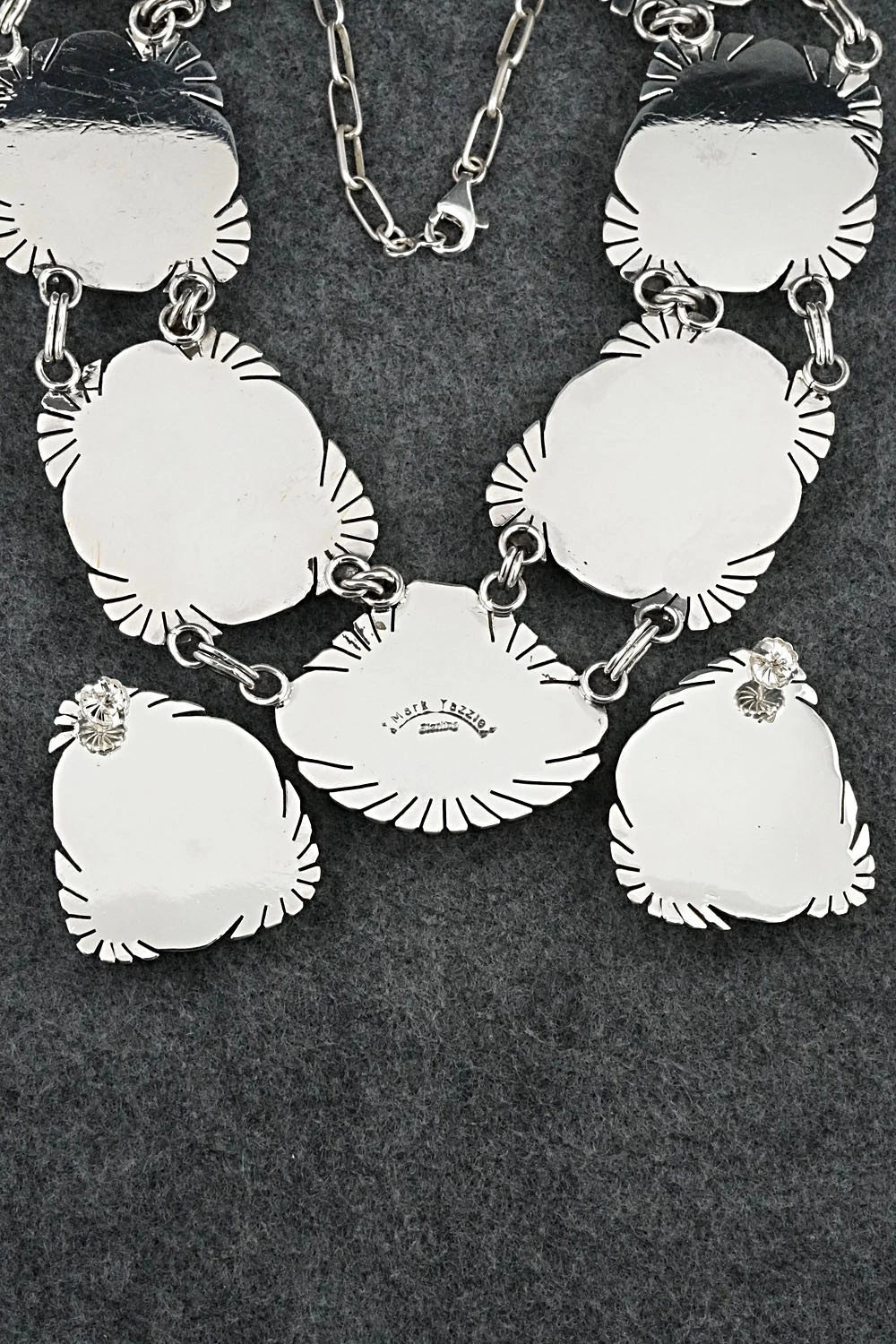 Turquoise & Sterling Silver Necklace and Earrings Set - Mark Yazzie