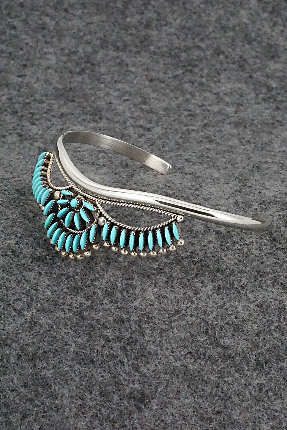 Turquoise & Sterling Silver Bracelet - Stewart Nakatewa