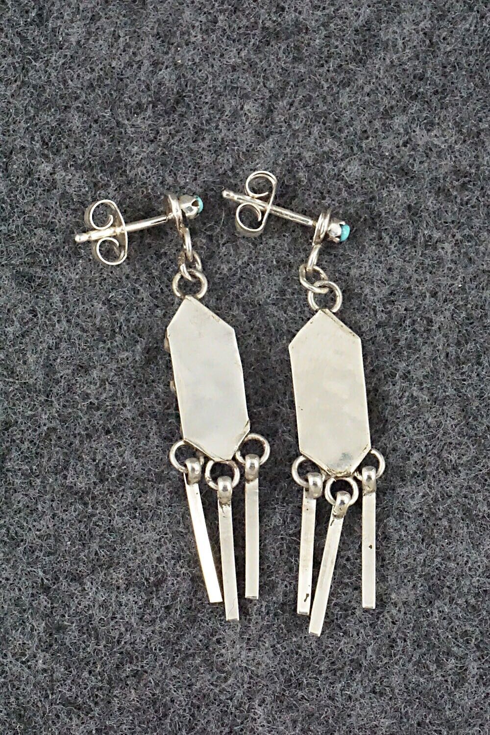 Turquoise & Sterling Silver Earrings - Arlene Quam