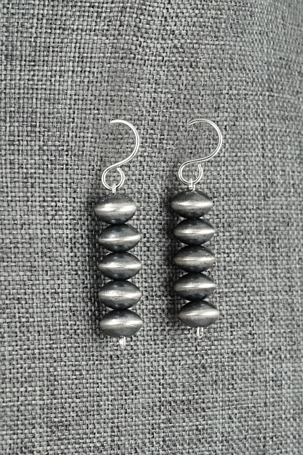 Sterling Silver Navajo Pearl Necklace & Earrings Set - Crystal Haley