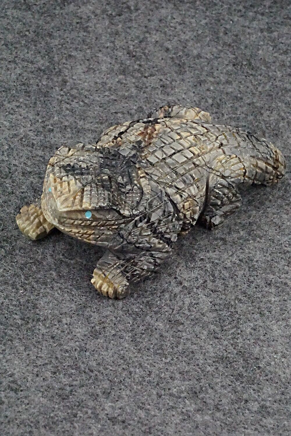 Horned Toad Zuni Fetish Carving - Tony Mackel