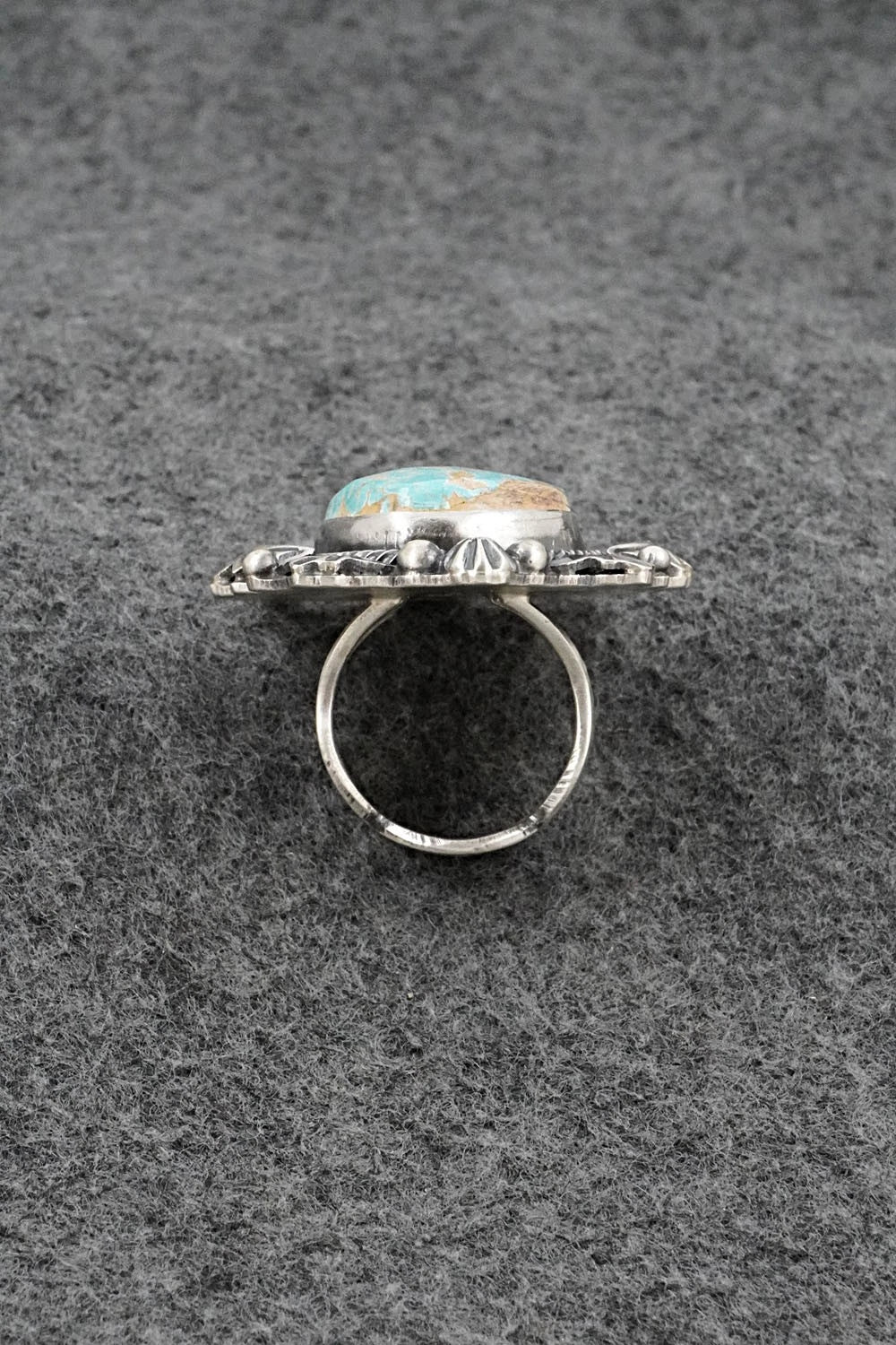 Turquoise & Sterling Silver Ring - Randy Boyd - Size 6.5