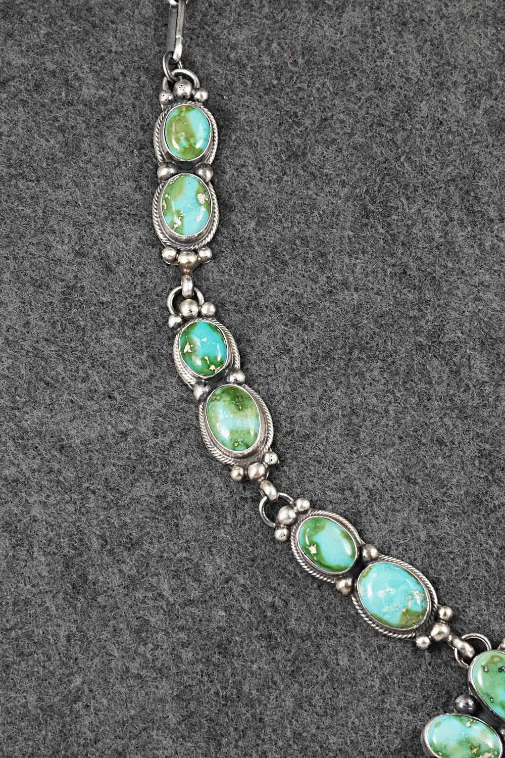 Turquoise & Sterling Silver Squash Blossom Set - Kathleen Livingston