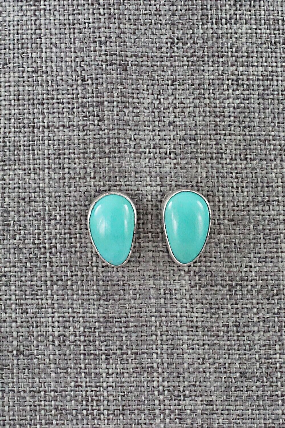 Turquoise & Sterling Silver Earrings - Marco Begaye