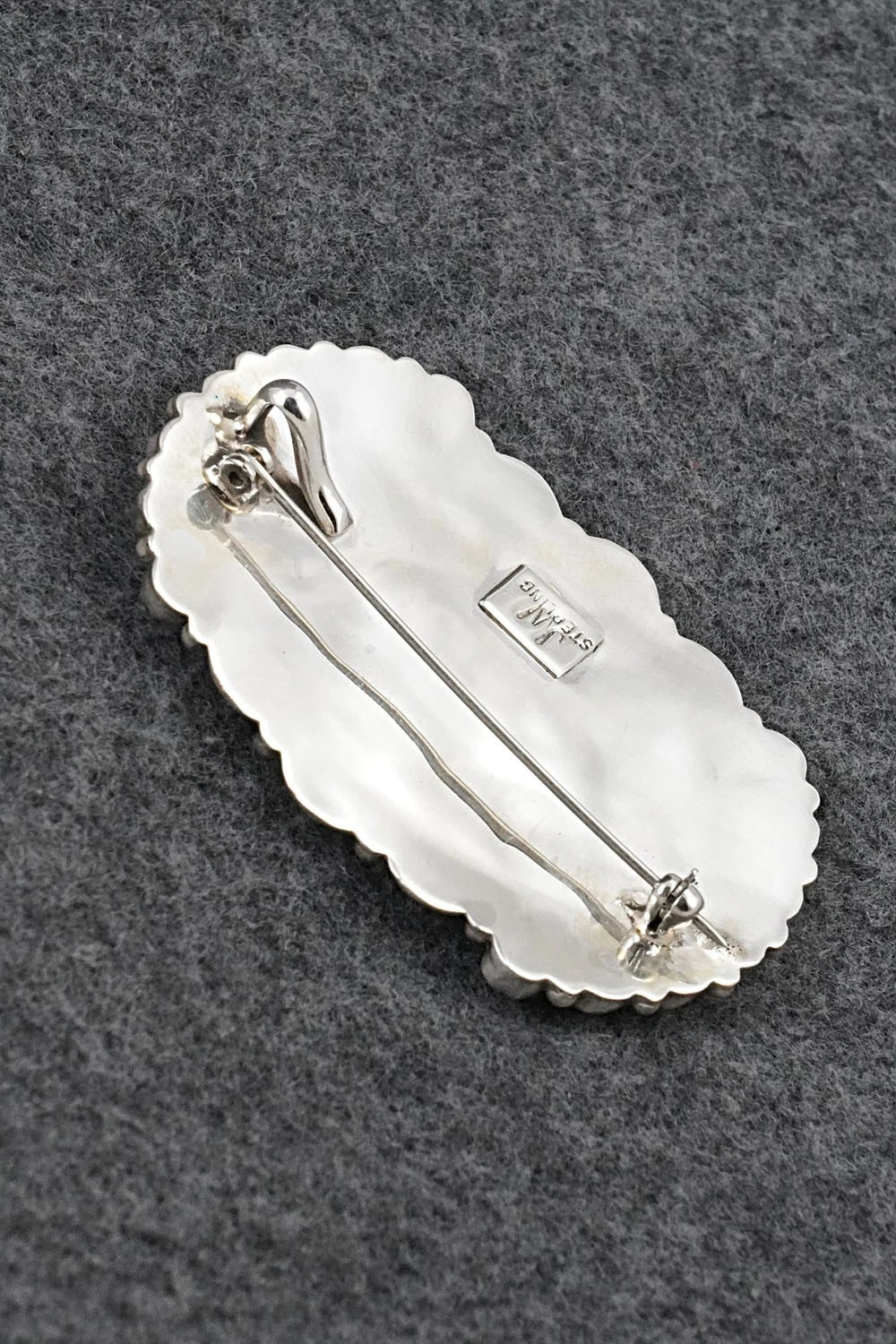 Turquoise & Sterling Silver Squash Blossom Set - Justina Wilson