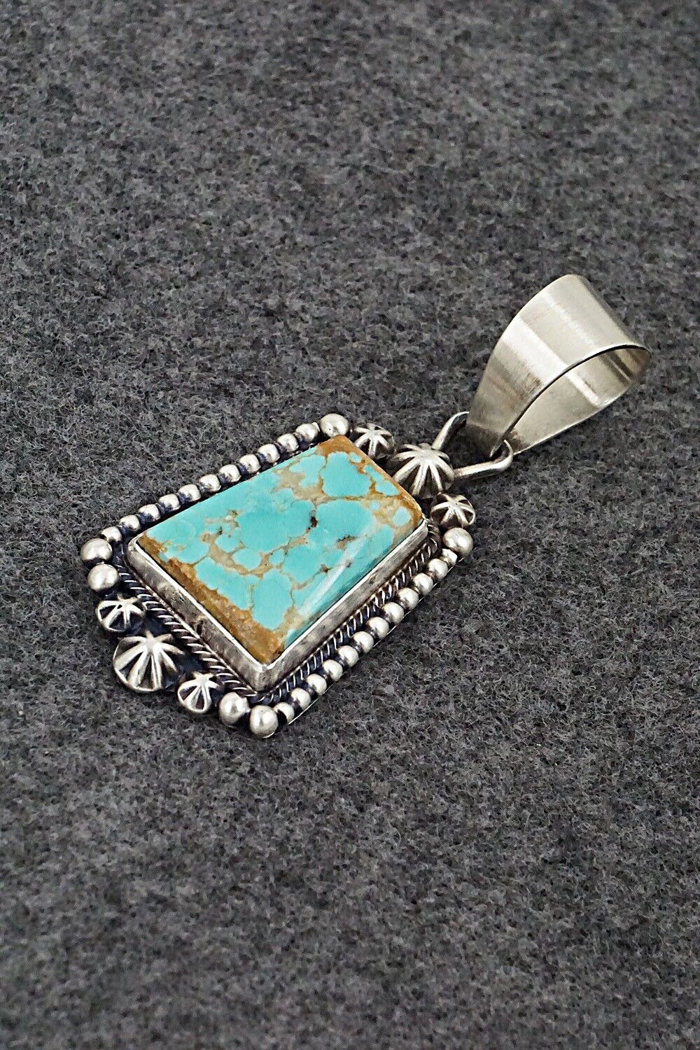 Turquoise & Sterling Silver Pendant - Daniel Benally