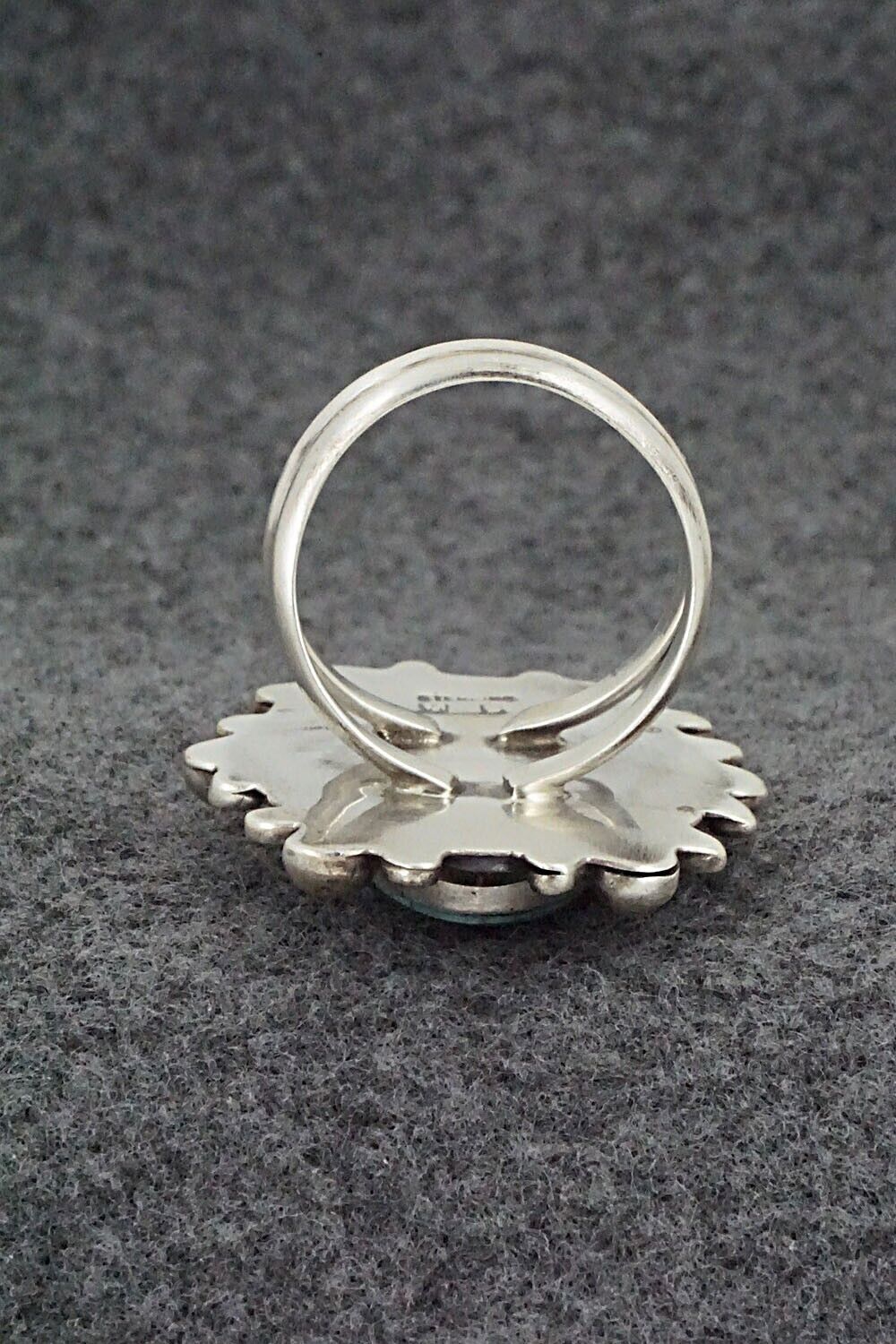 Turquoise & Sterling Silver Ring - Wilson Dawes - Size 12
