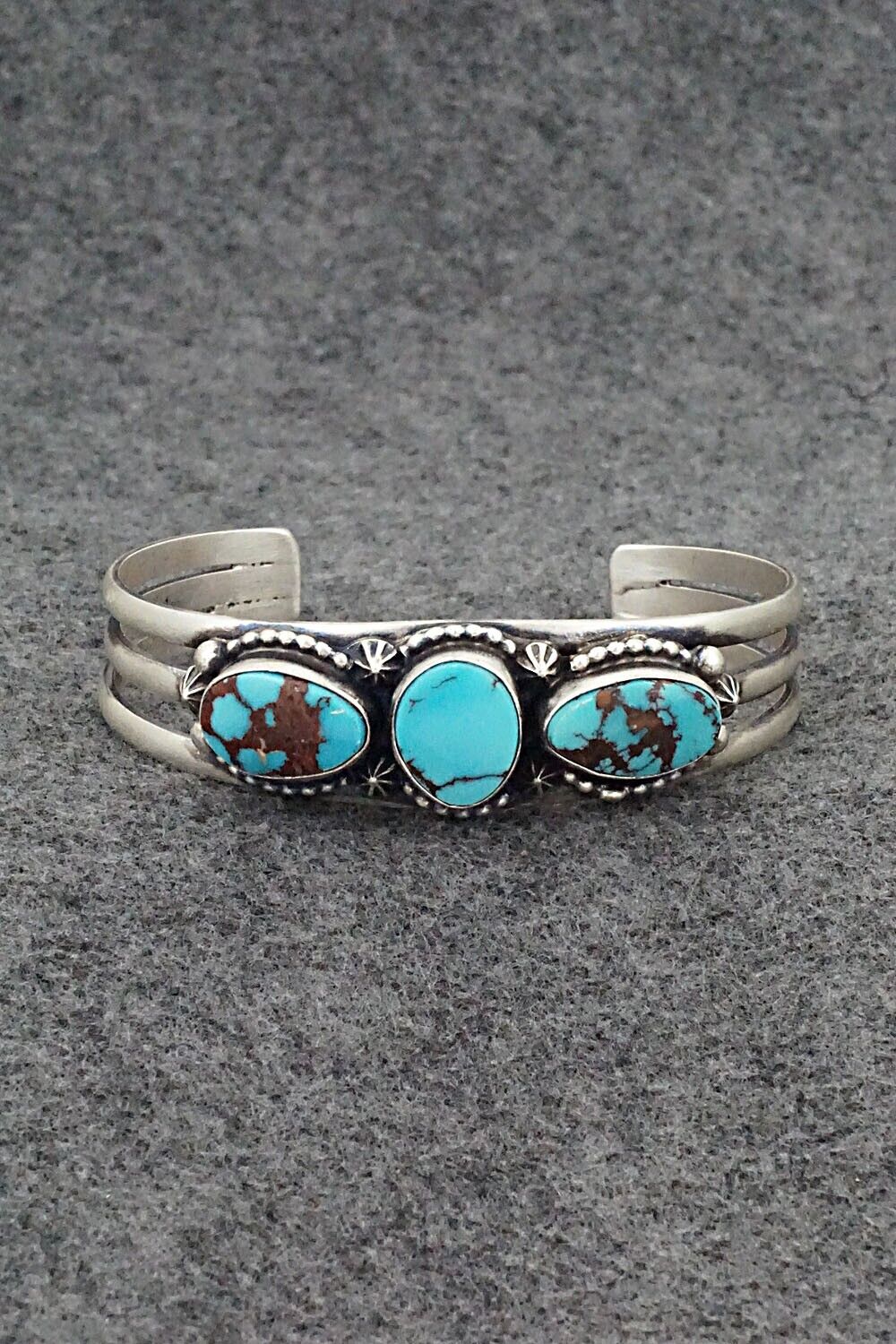 Turquoise & Sterling Silver Bracelet - Darrin Livingston