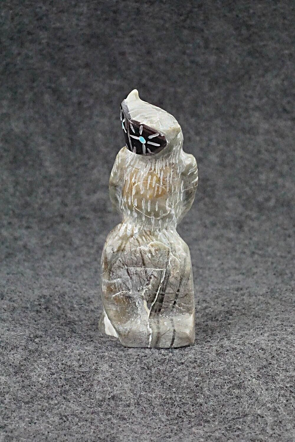 Owl Zuni Fetish Carving - Freddie Leekya