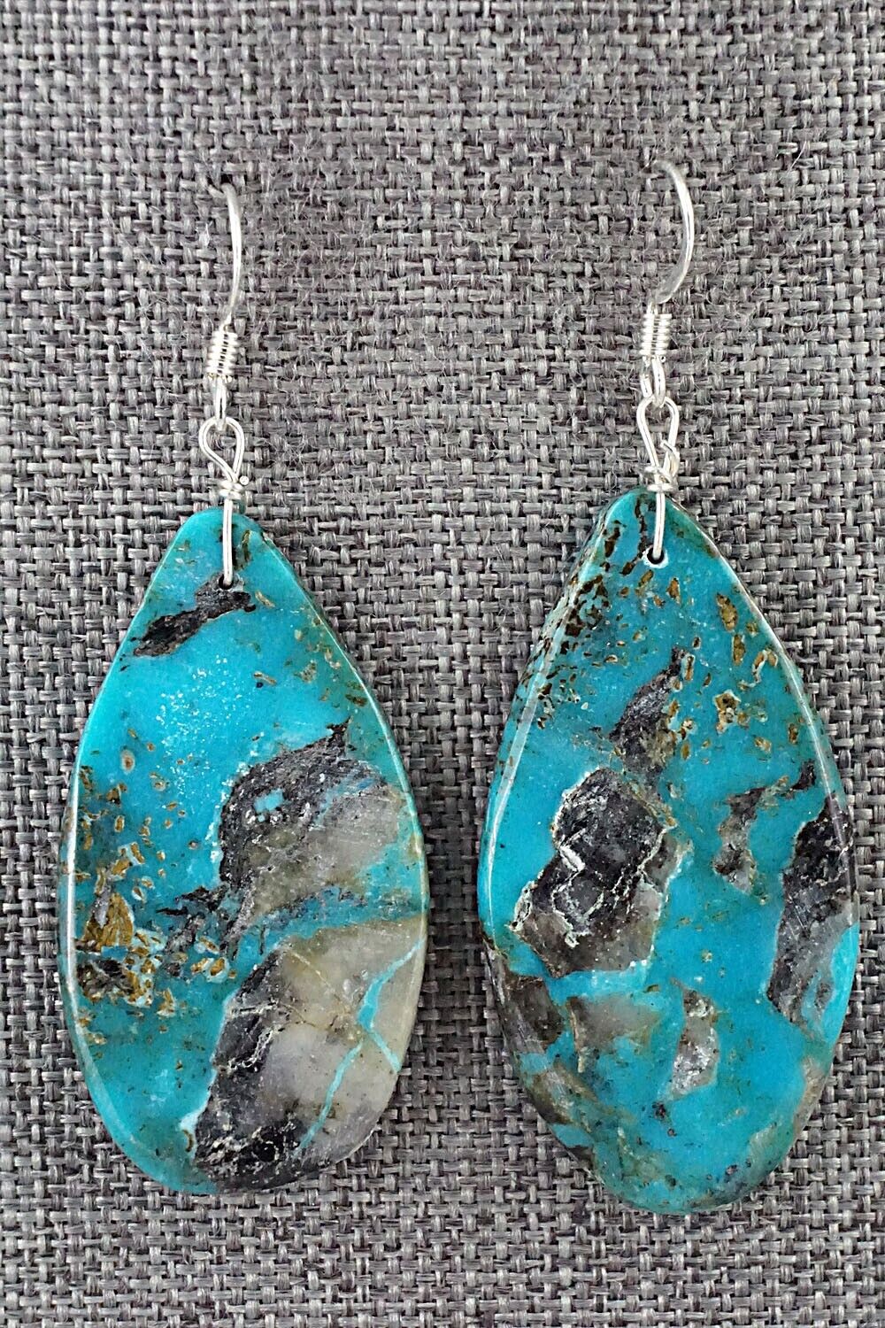 Turquoise & Sterling Silver Earrings - Joe Garcia