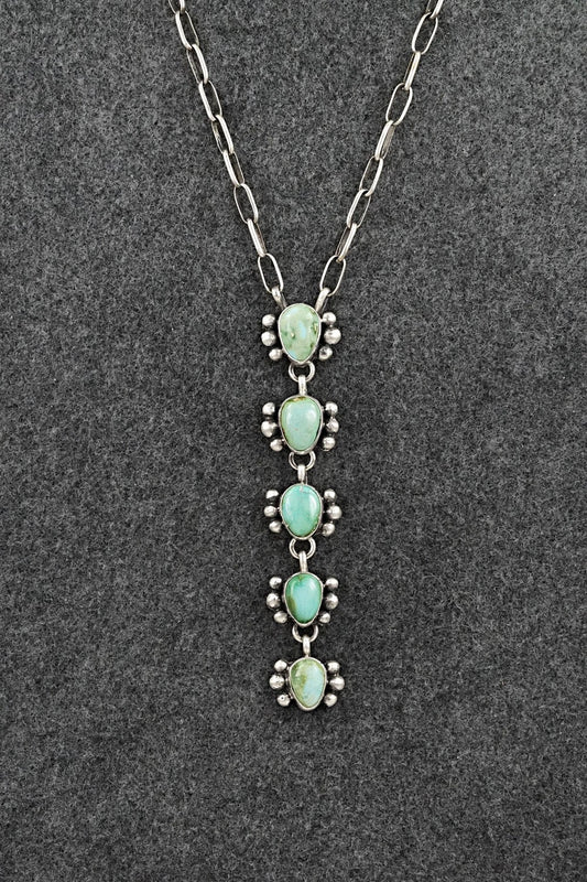 Turquoise & Sterling Silver Necklace - Bobby Johnson