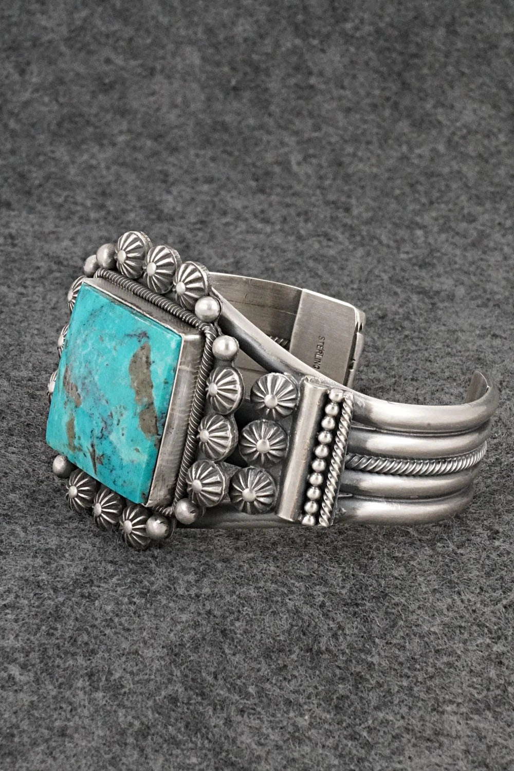 Turquoise & Sterling Silver Bracelet - Michael Calladitto