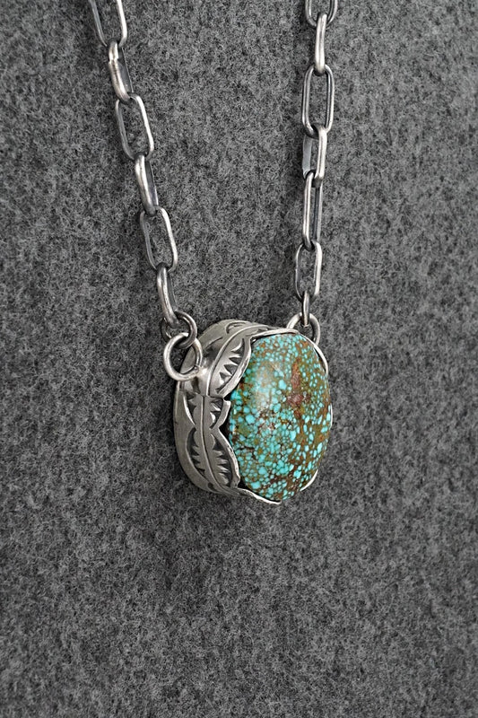 Turquoise & Sterling Silver Necklace - Paul Livingston