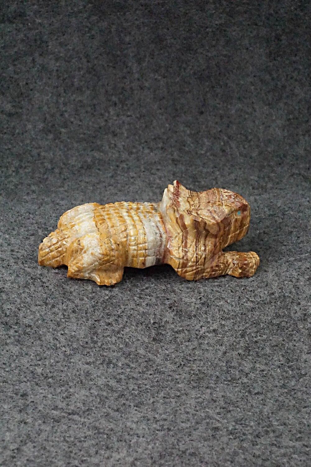 Horned Toad Zuni Fetish Carving - Tony Mackel