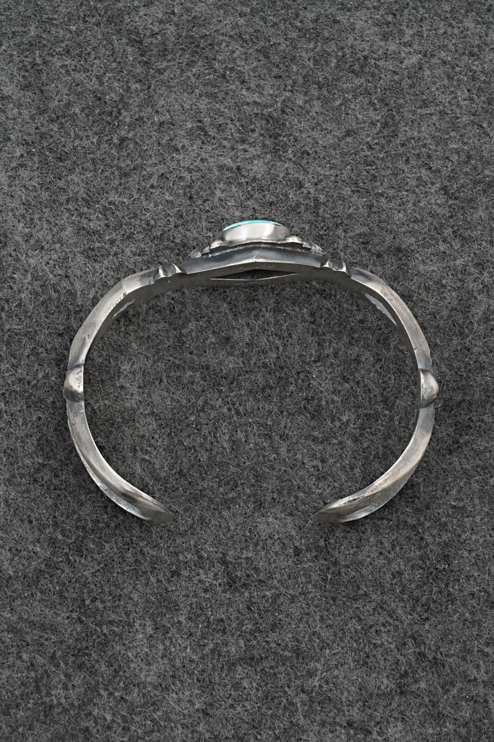 Turquoise & Sterling Silver Bracelet - Harrison Bitsue