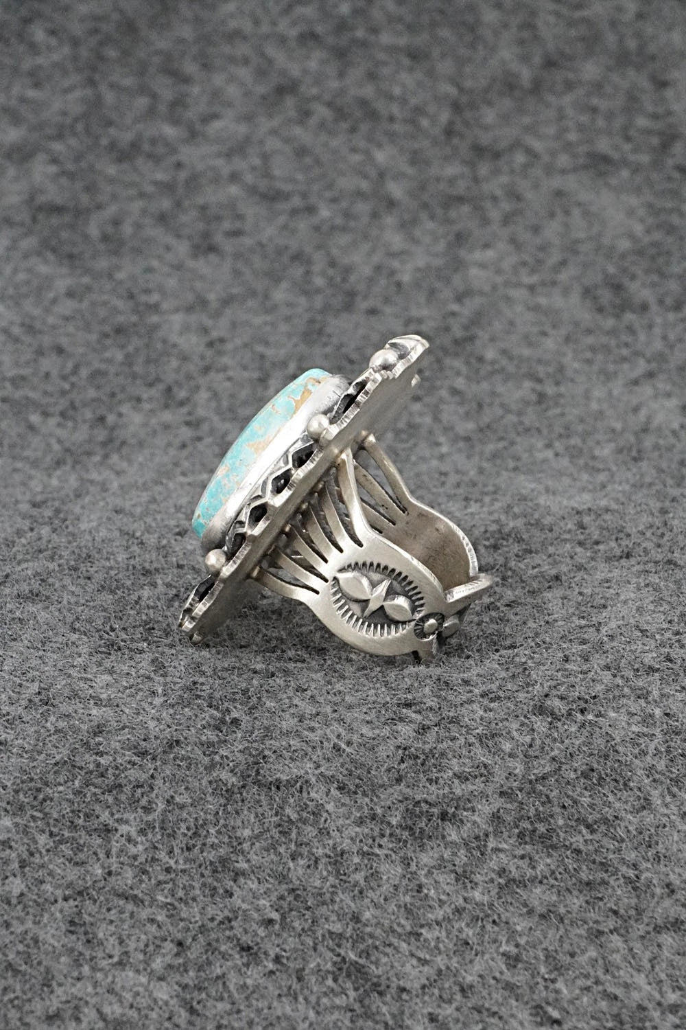 Turquoise & Sterling Silver Ring - Randy Boyd - Size 6.5