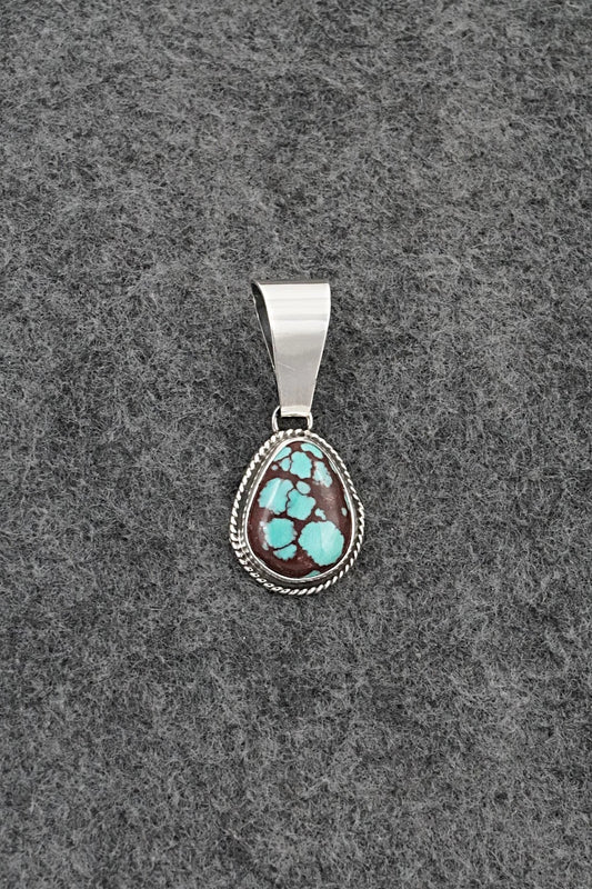 Turquoise & Sterling Silver Pendant - Eugene Gruber