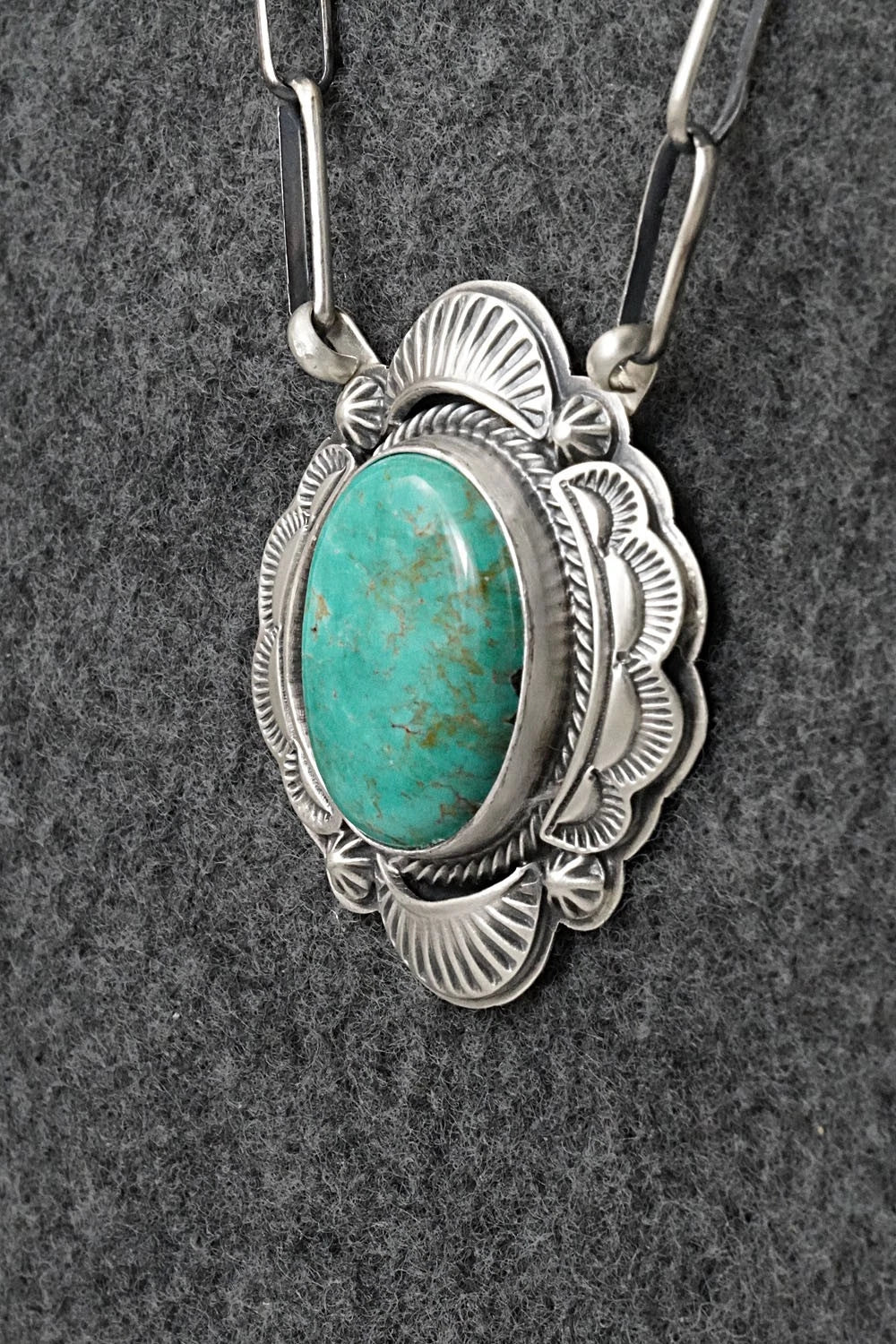 Turquoise & Sterling Silver Necklace - Randy Boyd