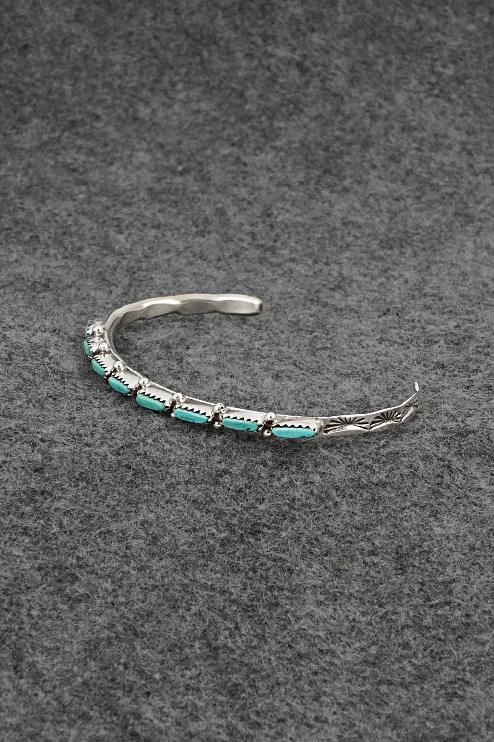 Turquoise & Sterling Silver Bracelet - Murray Hannaweeka
