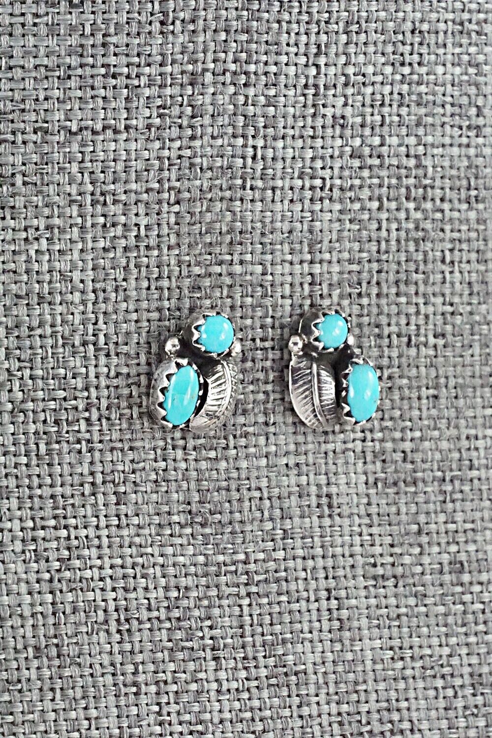 Turquoise & Sterling Silver Earrings - Betty Hawthorne
